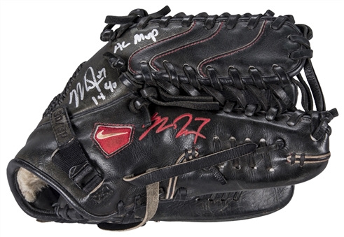2014 Mike Trout MVP Season Game Used Glove Used During Entire Regular Season, During All Star Game (MVP)And First Playoff Appearance!! (PSA/DNA, Trout LOA, JSA)